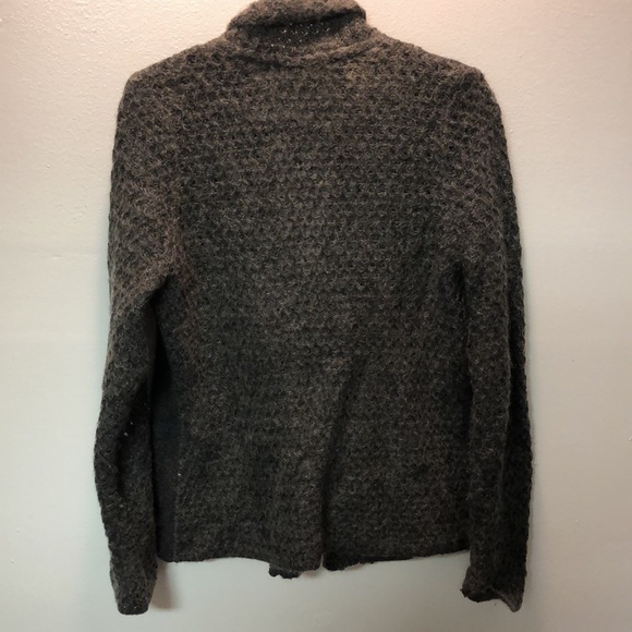 Stambecco Italian Mohair Wool Knitblend sweater cardigan SzL - Picture 6 of 8